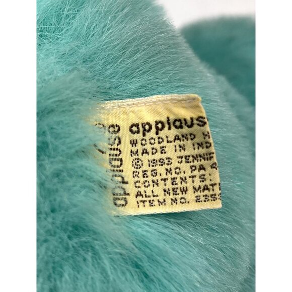 VTG 1993 APPLAUSE 16" Carribbean Calypso Kiwi King Plush MONKEY Straw Hat EUC - Picture 5 of 6